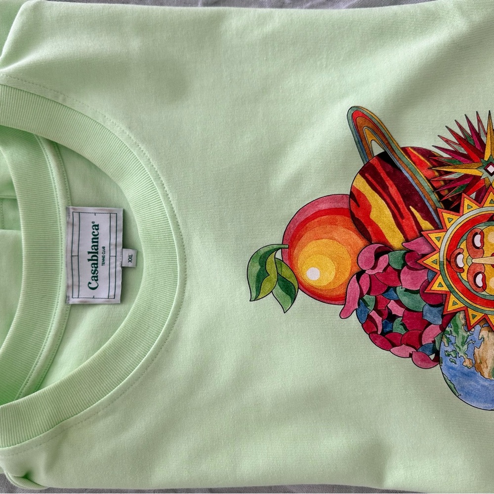 Casablanca Lime Green Graphic T - image 3